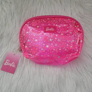 Barbie Pink Transparent Cosmetic Bag